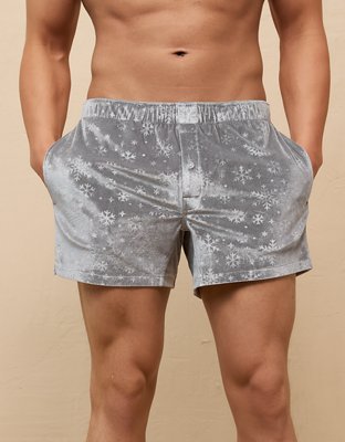 AEO Men's Snow Velvet Pocket Boxer Short