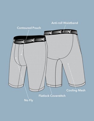 Трусы-боксеры AEO Cooling для мужчин, 3 шт. — American Eagle — фото 2