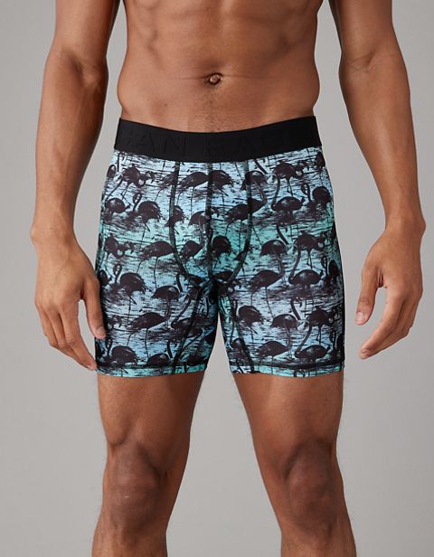 Трусы-боксеры AEO Flamingos Cooling для мужчин, сетка — American Eagle