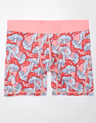 AEO Men's Mushrooms 6" Temp Tech Cooling Mesh Boxer Brief