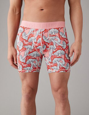 AEO Men's Mushrooms 6" Temp Tech Cooling Mesh Boxer Brief