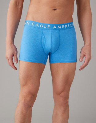 Buy American Eagle Pack Of 3 Printed Logo Waistband Trunks In