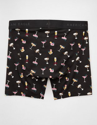 AEO Men's Christmas Cocktails 6" Classic Boxer Brief