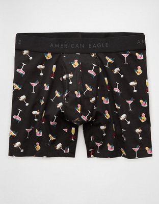 AEO Men's Christmas Cocktails 6" Classic Boxer Brief