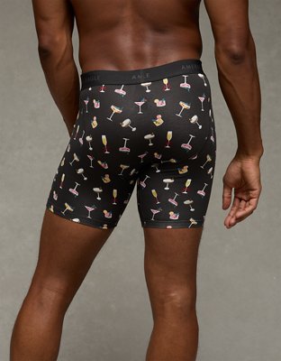 AEO Men's Christmas Cocktails 6" Classic Boxer Brief