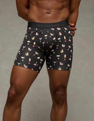 AEO Men's Christmas Cocktails 6" Classic Boxer Brief
