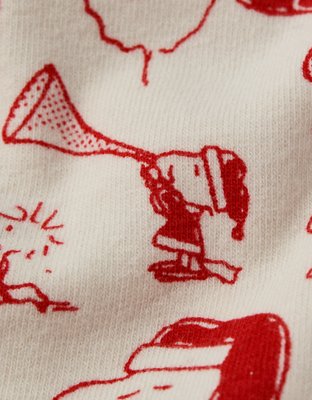 Caleçon boxeur ajusté classique de 6 po USA Snoopy père Noël pour hommes AEO