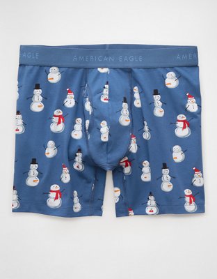 AEO Brief Boxer Clásico de 6” de Muñecos de Nieve Traviesos para Hombre