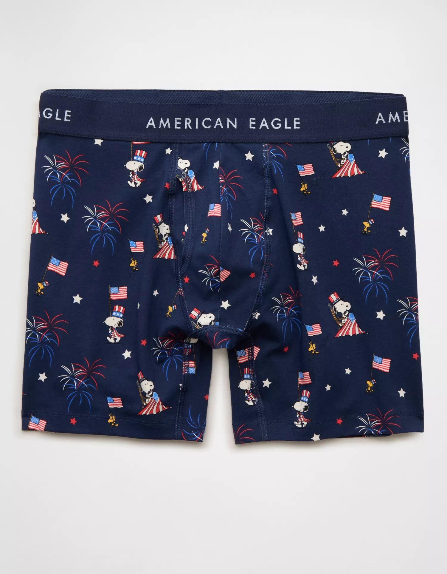 AEO Men's Snoopy 6" Classic Cotton Boxer Brief - thumbnail 3