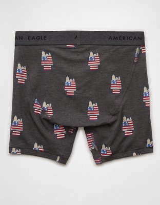 AEO Men's Snoopy USA 6" Classic Boxer Brief