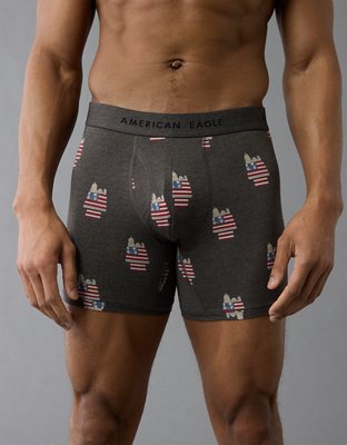 AEO Men's Snoopy USA 6" Classic Boxer Brief