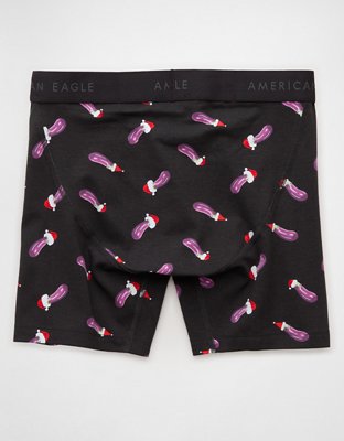 AEO Men's Eggplant Santa 6" Classic Boxer Brief
