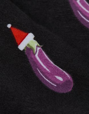 AEO Men's Eggplant Santa 6" Classic Boxer Brief