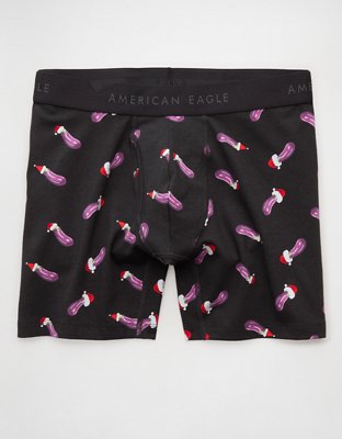 AEO Men's Eggplant Santa 6" Classic Boxer Brief