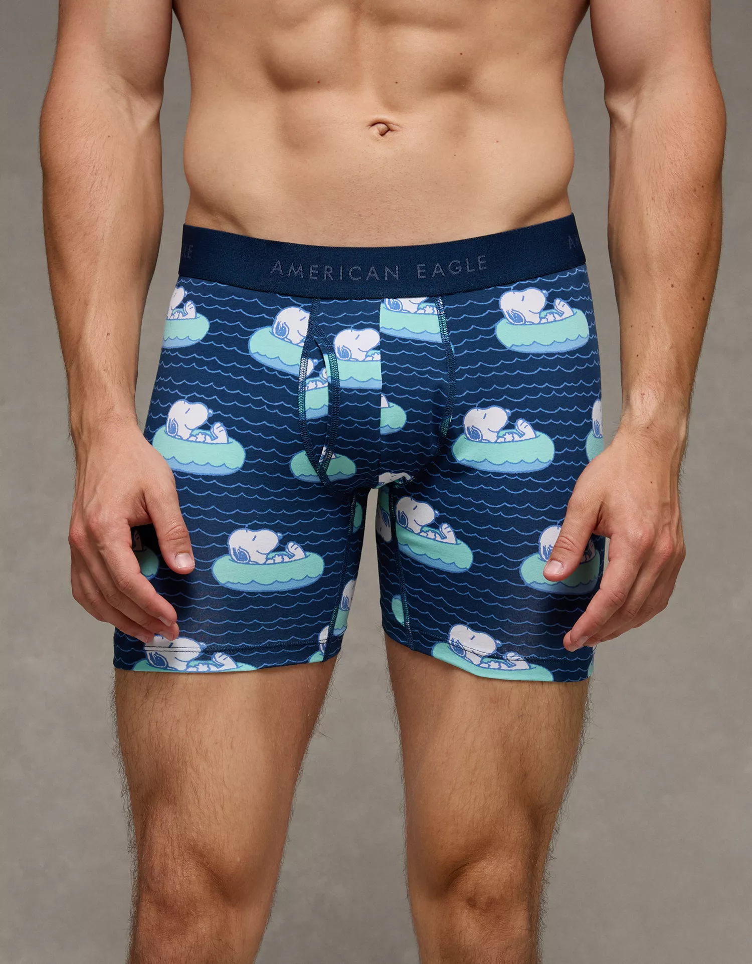 AEO Men's Snoopy 6" Classic Cotton Boxer Brief - thumbnail 6