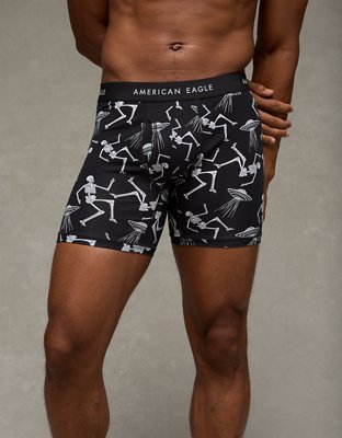 Caleçon boxeur ajusté classique de 6 po squelette et ovni pour hommes AEO