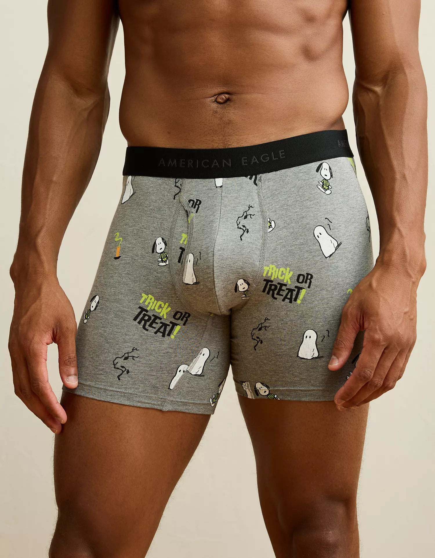 AEO Men's Halloween Snoopy 6" Classic Cotton Boxer Brief - thumbnail 6