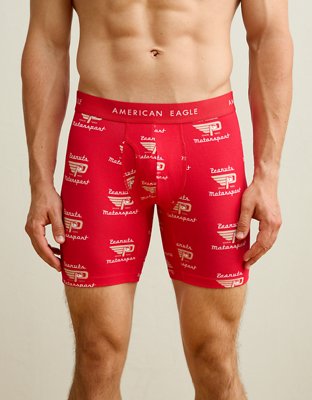 AEO Men's Snoopy 6" Classic Cotton Boxer Brief