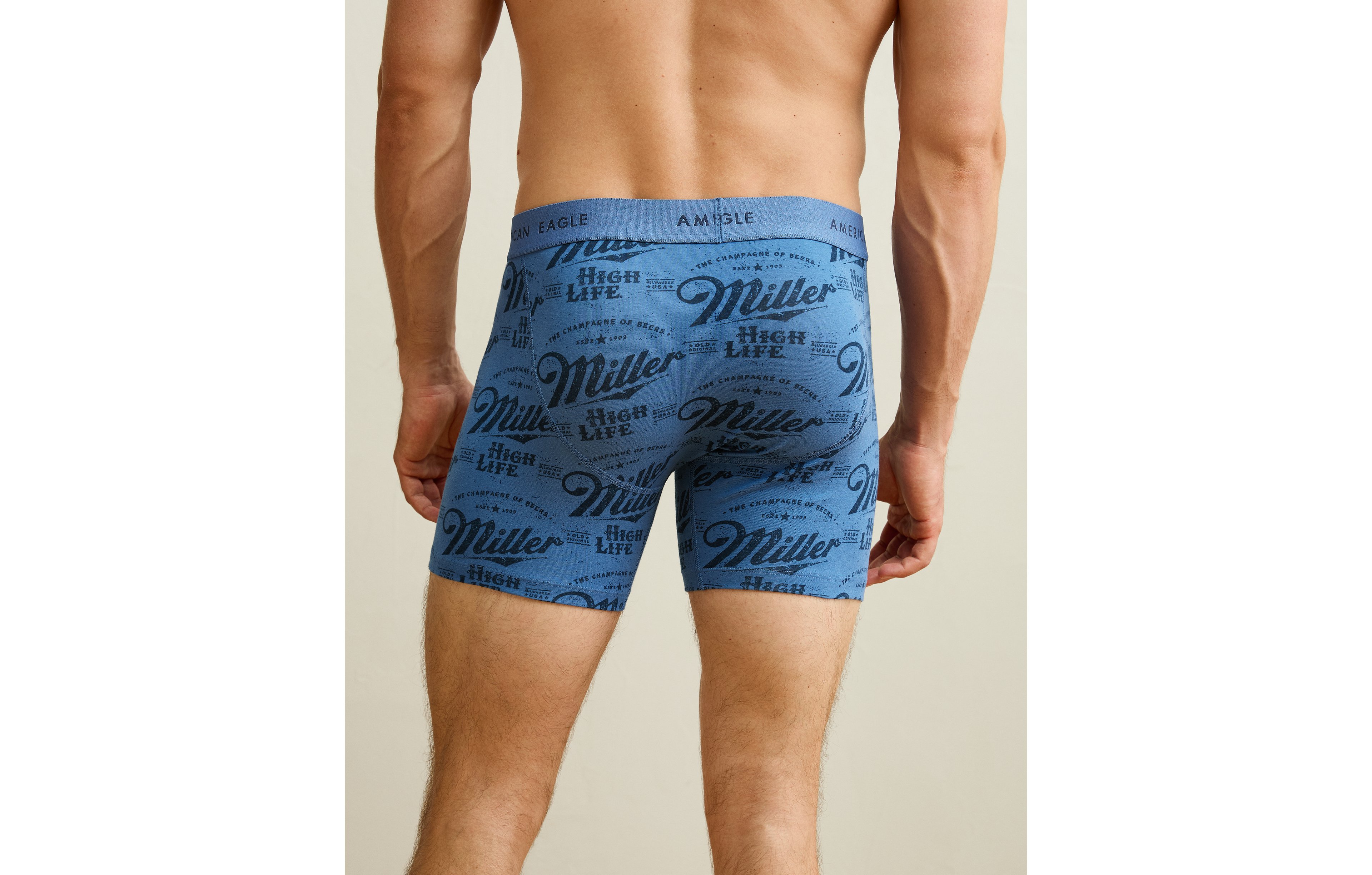 AEO Men's 6" Miller Light Classic Cotton Boxer Brief