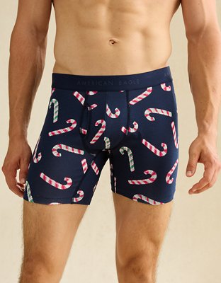 AEO Men's Candy Cane 6" Classic Cotton Boxer Brief