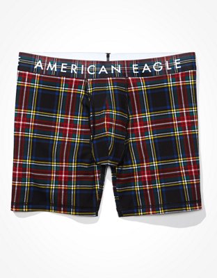 Трусы-боксеры AEO Plaid Classic для мужчин — American Eagle — фото 3