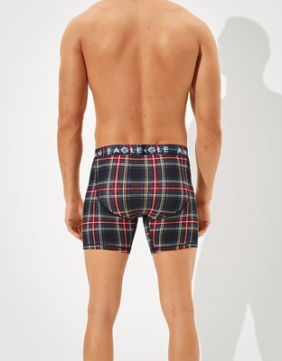 Трусы-боксеры AEO Plaid Classic для мужчин — American Eagle — фото 2