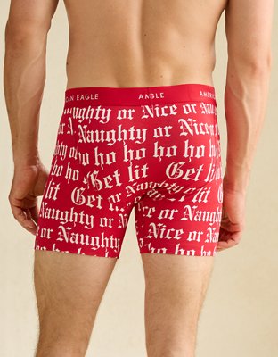 Трусы-боксеры AEO Classic для мужчин, хлопок — American Eagle, цвет: Ягодный — фото 2