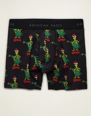 AEO Men's Grinch 6" Classic Cotton Boxer Brief