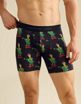 AEO Men's Grinch 6" Classic Cotton Boxer Brief