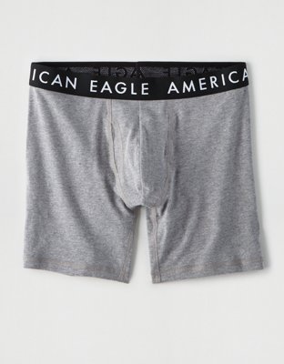 American Eagle  SPACE DYE 6" CLASSIC BOXER BRIEF GREY