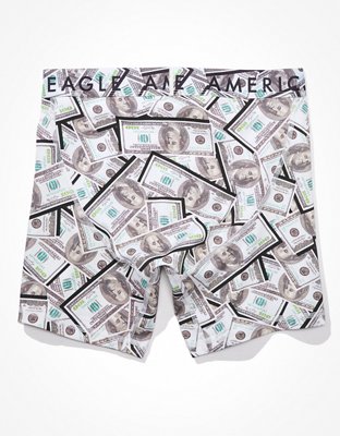 Трусы-боксеры AEO Benjamins Classic для мужчин — American Eagle — фото 4