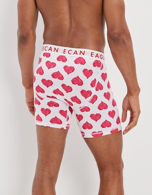 AEO Textured Hearts 6" Classic Boxer Brief