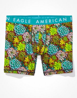 AEO Brief boxer clásico de 6" de suculentas