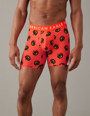 American Eagle Underwear Mens 1 Stretch Boxer Jack o Lantern L XL