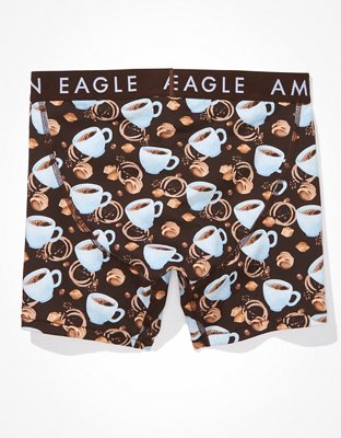 AEO Coffee Scratch + Sniff 6" Classic Boxer Brief
