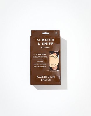 AEO Coffee Scratch + Sniff 6" Classic Boxer Brief