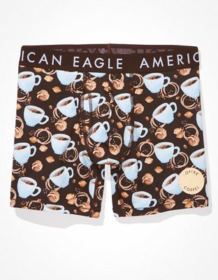 Трусы-боксеры AEO Coffee Classic для мужчин — American Eagle — фото 3