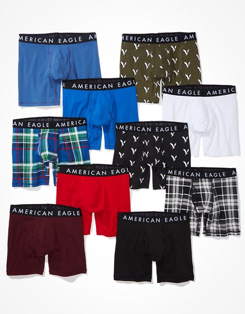 Трусы-боксеры AEO Classic для мужчин, 10 шт. — American Eagle