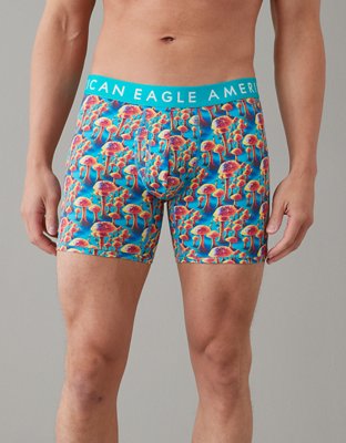 American Eagle AE Men's 3-Pack 6 Boxer Briefs XL EXTRA LARGE X-LARGE Boxer  Brief AEO Underwear Cotton (Floral Prints, Heather Blue Solid) at   Men's Clothing store