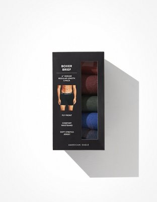 AEO Solid 6" Classic Boxer Brief 5-Pack