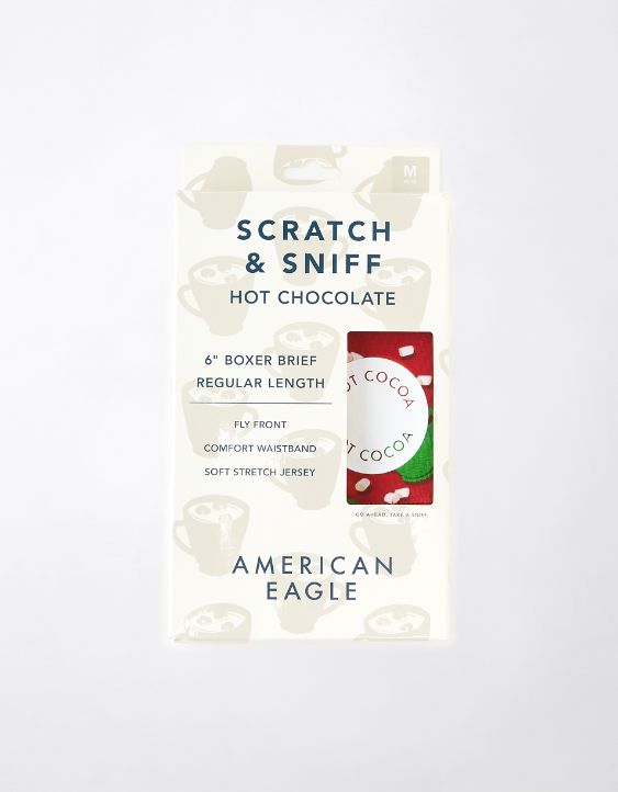 AEO Hot Cocoa Scratch + Sniff 6" Classic Boxer Brief