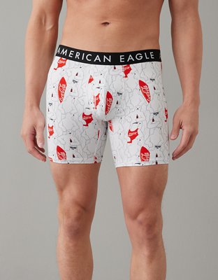 Funny Boxer Briefs for Men American Flag Bald Eagle Mullet Underwear 