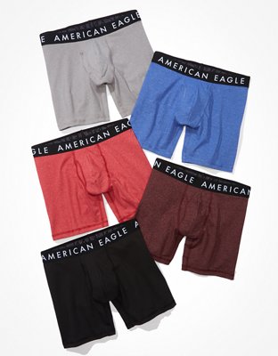 AEO Solid 6" Classic Boxer Brief 5-Pack