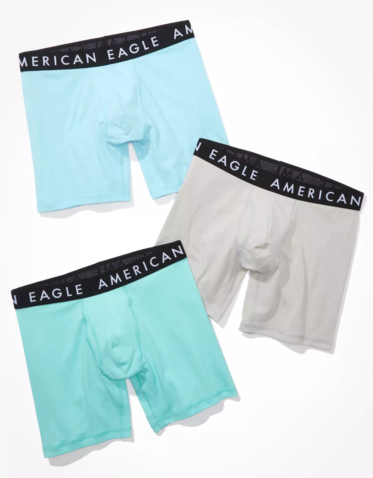 AEO Solid 6" Classic Boxer Brief 3-Pack