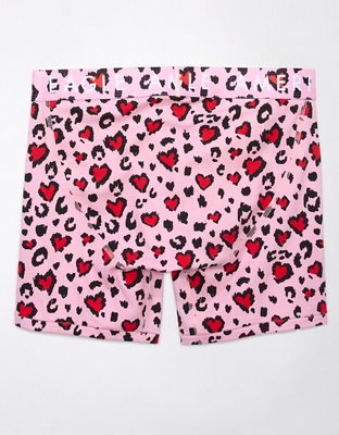 AEO Valentine Cheetah Hearts 6" Classic Boxer Brief