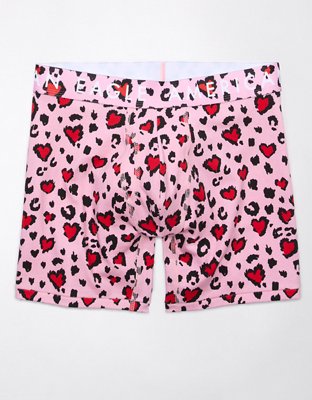 AEO Valentine Cheetah Hearts 6" Classic Boxer Brief