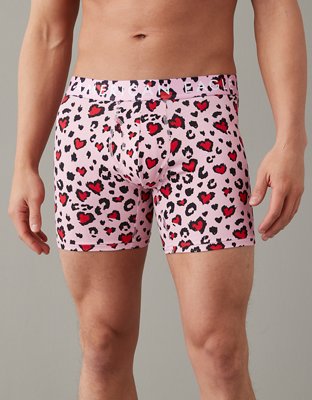 AEO Valentine Cheetah Hearts 6" Classic Boxer Brief