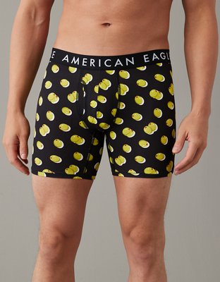 Buy American Eagle Men Black Mushroom 6 Inches Flex Boxer Briefs