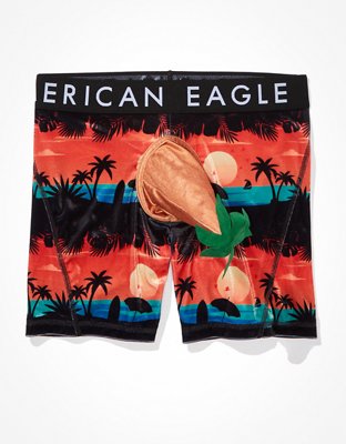 American Eagle Heart Pouch Velour Stretch Boxer Briefs