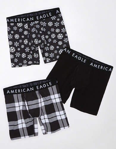AEO 6" Classic Boxer Brief Holiday 3-Pack